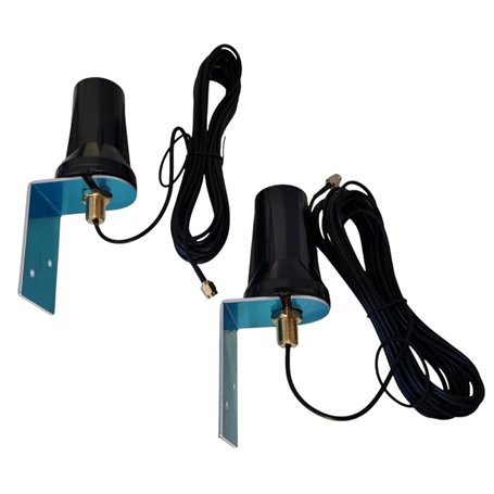 2 x LTE Dual 5G 4G 600-6000 MHz MIMO 2 x 3 m Antenne extérieure compatible avec routeur HTC 5G HUB