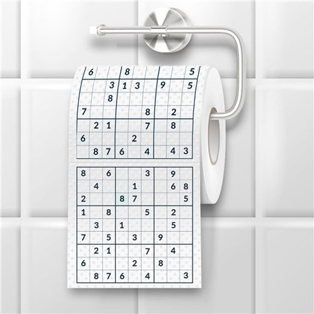 Papier toilette Sudoku - Le papier toilette amusant pour les amateurs de puzzles