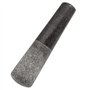 Smart-Planet Mortier de qualité supérieure avec pilon en granit – Mortier en pierre massif pratique Ø 8,5 cm pour épices, herbes