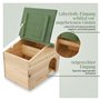 WILDLIFE HOME Maison pour hérisson en bois résistant à l'hiver avec sol et toit à pente résistant aux intempéries I Mangeoire po