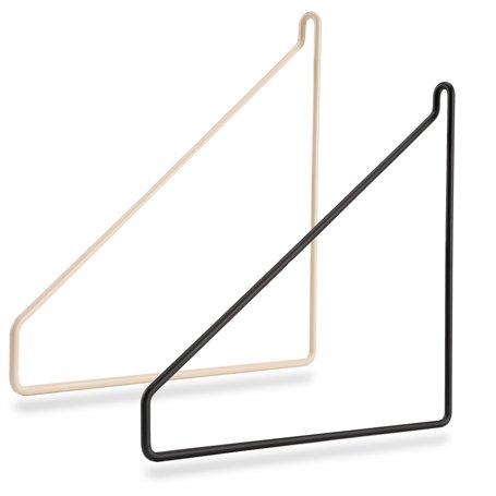 draadwerk® Lot de 2 supports d'étagère en fil métallique pour étagères murales de 20 à 25 cm