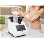 FITNMORE Silvercrest® Robot de cuisine mixeur Monsieur Cuisine Smart « SKMS 1200 A1 », 1200 W, écran 8 pouces, WiFi, Blanc.