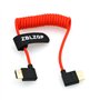 ZBLZGP Câble HDMI 2.1 tressé haut débit 8 K à angle droit gauche pour PS4 PS5 RTX 3080 eARC HDR câble vidéo PC ordinateur portab