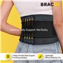 Bracoo BS33 Ceinture Lombaire avec 4 Baleines – Double Ajustement & Tissu Respirant – Soulagement Efficace des Douleurs Lombaire