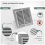 Grille d'aération en plastique avec protection anti-nuisibles intégrée pour grille d'aération de 15,2 cm - Couvercle de ventilat