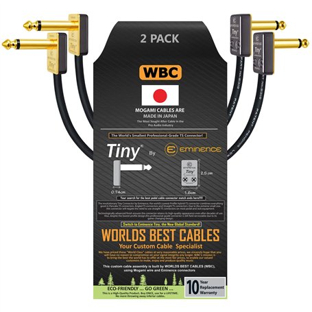 WORLDS BEST CABLES 2 unités – 50 cm – Pédale