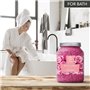 Rose Bain de Sel 1300g - Sel de Mer Huile Essentielle de Palissandre Naturel - Sel de Bain Naturel Roses pour Bien Dormir - Soul