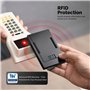 Slimwalt Porte Carte Bancaire pour 10-20 Cartes Portefeuille Homme avec RFID Blocage Portefeuilles et Porte-Cartes Homme avec Sm