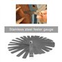 Lot de 2 jauges d'épaisseur à 32 lames - Outil de mesure métrique et impérial - 16 lames standard SAE et métrique - Outil de mes