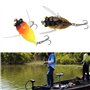 YINETTECH Lot de 5 leurres de pêche artificiels en forme de cigale 6 g/5 cm