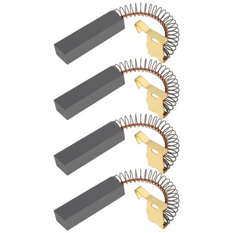 YINETTECH Lot de 4 balais de charbon moteur avec connecteur en cuivre 6