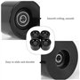 Giilayky Pack de 4 Roues de Skate 60Mm + ABEC-9 Bearing Steel et Spacers Cruiser Wheels