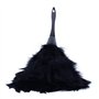 Geieold 1 Pc Plumeau De Dinde À La Mode avec Poignée en Plastique Noir Outil De Nettoyage (Noir) 35Cm
