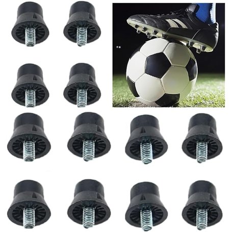 Gokelomg Lot de 12 crampons de rechange pour chaussures de football 13 mm avec filetage de 5 mm