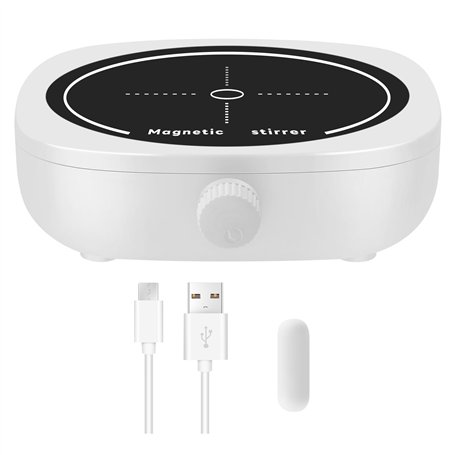 UrbanNest Agitateur MagnéTique Mini MéLangeur de Laboratoire Plaque D'Agitation Portable pour Laboratoire