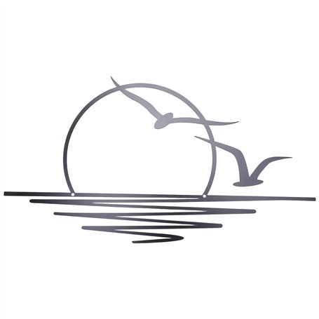 Wisyurt Art Mural en Métal Sunrise