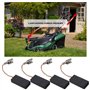 eMagTech 2 paires Balais de Charbon de Tondeuse à Gazon Compatible avec Bosch Rotak 320 ER 32-12 Pièces de Rechange de Moteur Él