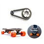Jemcgrl Kit de Roues DentéEs de Planche à roulettes éLectrique Bricolage 04C 2 Points Engrenage de Roue à ChaîNe 27 Roues de Bri