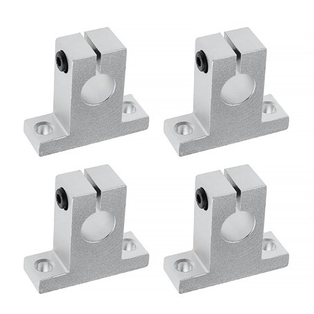 eMagTech Lot de 4 supports de fixation SK16 pour arbre linéaire 16 mm CNC avec mouvement linéaire à billes pour imprimante 3D mu
