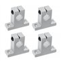 eMagTech Lot de 4 supports de fixation SK16 pour arbre linéaire 16 mm CNC avec mouvement linéaire à billes pour imprimante 3D mu
