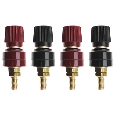 ECSiNG Lot de 4 bornes de reliure 333 type M6 en laiton 0 V-380 V 200 A Filetage M6 pour machine à souder électrique