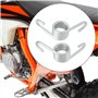 ECSiNG 1 paire de ressorts en matériau galvanisé pour repose-pieds de motocross compatibles avec 125-530 EXC/EXC-F1998-2016 comp