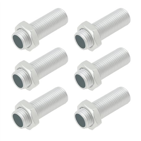 SG Store Lot de 6 Tiges d'extension Filetées avec 12 écrous M10 X 1 Longueur 30 mm pour Lampes Lustres Bougeoirs Et Autres Lampe