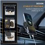 YISH Porte Telephone Voiture：360° Rotation Support Telephone Voiture, [Clip Amélioré] Socles de Téléphone Portable pour Automobi