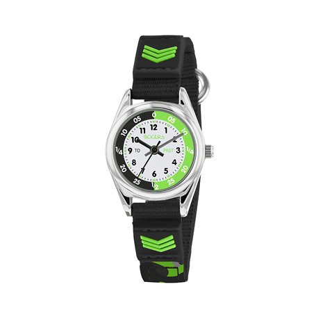 Tikkers Garçons Analogique Quartz Montre avec Bracelet en Tissu TK0154