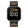 Zelda GLZ4013 Montre numérique LED pour enfant avec bracelet en silicone Noir