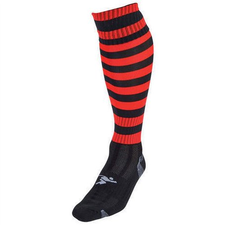 Cercles de chaussettes de football/rugby/hockey pour Homme Noir/rouge