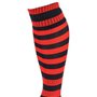 Cercles de chaussettes de football/rugby/hockey pour Homme Noir/rouge