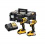 DEWALT DCK2062L2T-QW - KIT XR 18V = DCD709 Taladro Percutor + DCF809 Atornillador Impacto + 2 baterías Li-Ion 3Ah + maletín TSTA