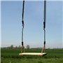 Balançoire en Bois De Pin avec Cordes Réglables en Polypropylène Soyeux