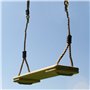 Balançoire en Bois De Pin avec Cordes Réglables en Polypropylène Soyeux