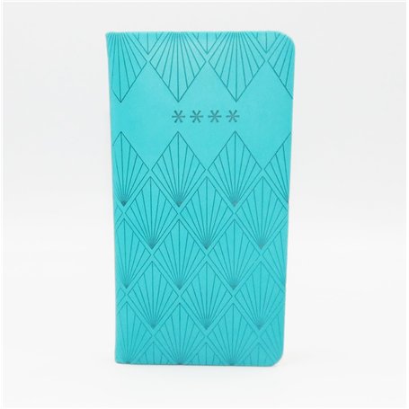 Sixstore Carnet de mots de passe – Carnet de notes sans onglets pour informations de connexion à Internet Bleu Petit format de p