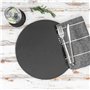 Argon Arts de la Table Ronde Pizza Ardoise Naturelle/Alimentation/Boissons Plateau de Service - 330mm - Lot de 6