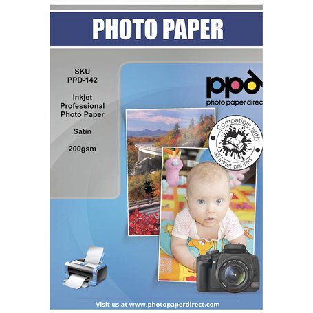 PPD 50 x A4 Papier Photo Premium Satiné/Perlé Microporeux