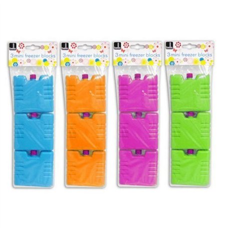 3 X Mini pains de glace glacière réutilisables congélateur Packs Sac isotherme à sandwich de voyage