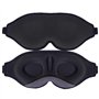 TRIXES Masque de sommeil occultant et bouchons d'oreille – Masque pour les yeux rembourré réglable sans pression – 100% occultan