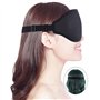 TRIXES Masque de sommeil occultant et bouchons d'oreille – Masque pour les yeux rembourré réglable sans pression – 100% occultan