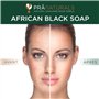 PraNaturals Savon Noir Africain Pur 100% Bio, Ethique et Fabriqué à la Main au Ghana, pour Toutes les Peaux, Détoxifiant et Anti