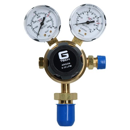 Régulateur d'argon une seule étape bouteille gaz à 2 jauges Soudage 300 barres