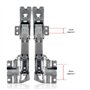 SPARES2GO Hettich Lot de charnières de porte intégrées pour réfrigérateur congélateur (charnières gauche et droite avec codes : 