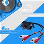 Amplificateur Audio d'auto Universel Bass RCA Bouton de Commande Volume à Distance
