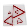 Custom Cutters - Lot de 5 emporte-pièces triangulaires pour pâte à sucre