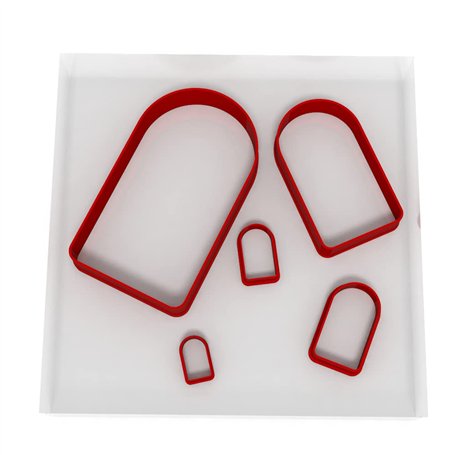 Lot de 5 emporte-pièces en forme d'arche pour pâte à sucre