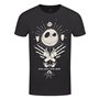 Nightmare Before Christmas The Homme Mystic Jack Acid Wash NBX T-Shirt Noir
