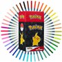 Pokemon Feutres Coloriage Enfants Set de 48 Stylos Feutres Lavables Pikachu Kit Créatif Enfant École Voyage Coffret Coloriage Id