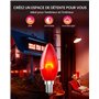 LumiGo Ampoule Rouge E14 26W, Ampoule Colorée Rouge E14 C35 Dimmable Ampoule Bougie Rouge Lampe Décorative en Verre Rouge AC 220